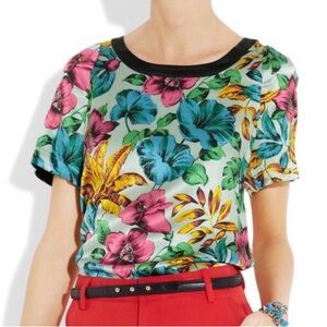 Marc Jacobs blouse back button closure silk